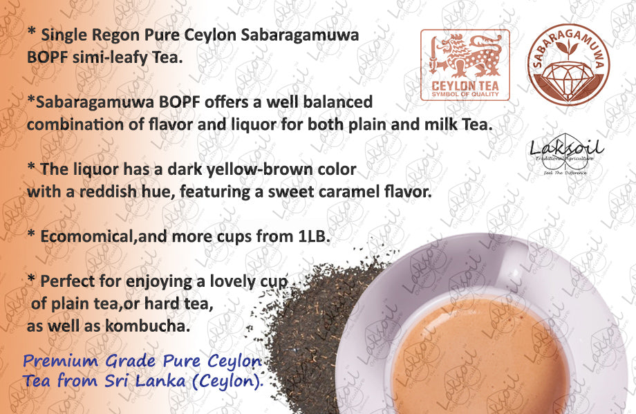 Pure Ceylon Black BOPF Premium Granular Tea -Sabaragumuwa Tea