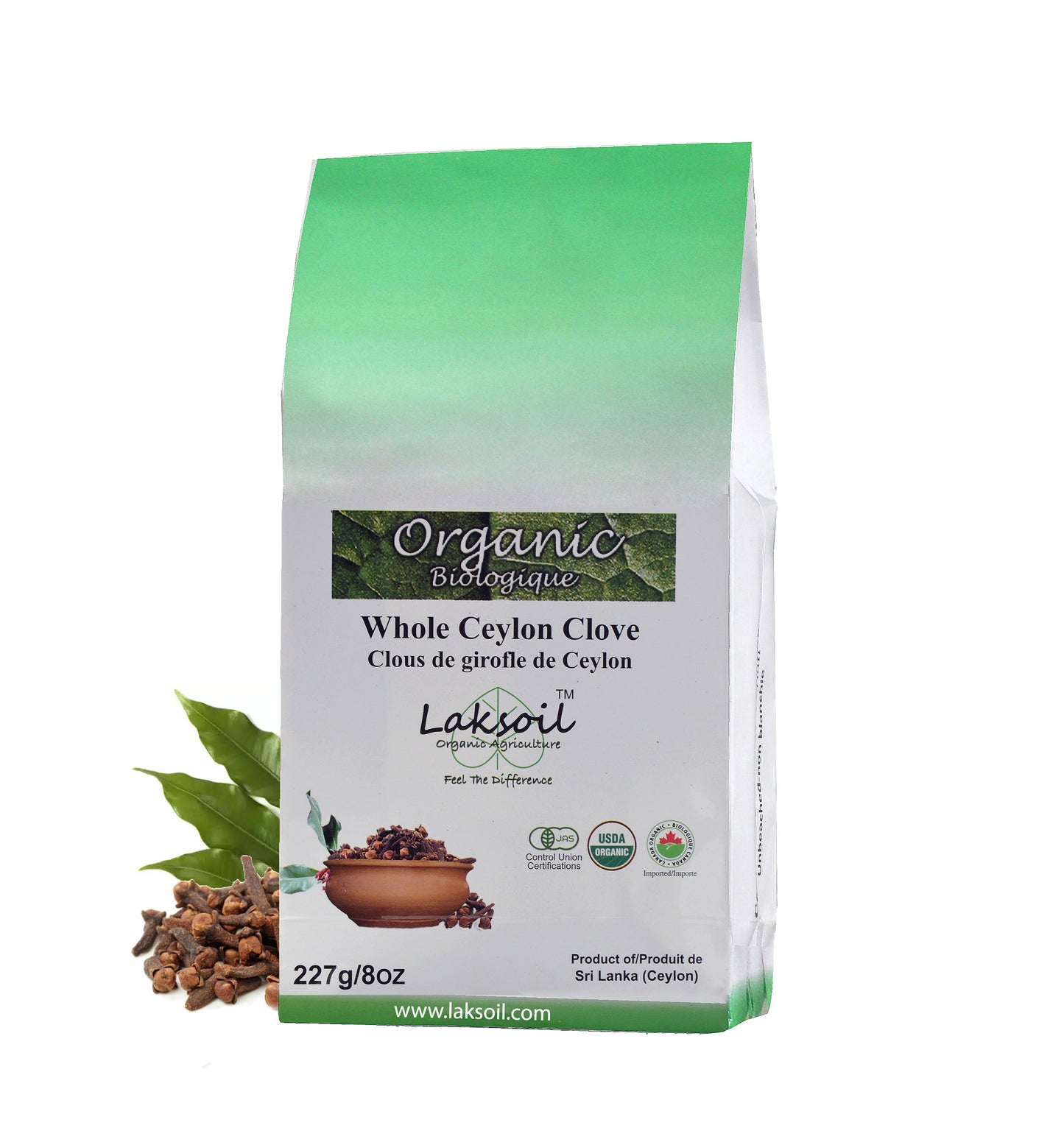 Organic Ceylon  whole Cloves  Powder 227g/8oz