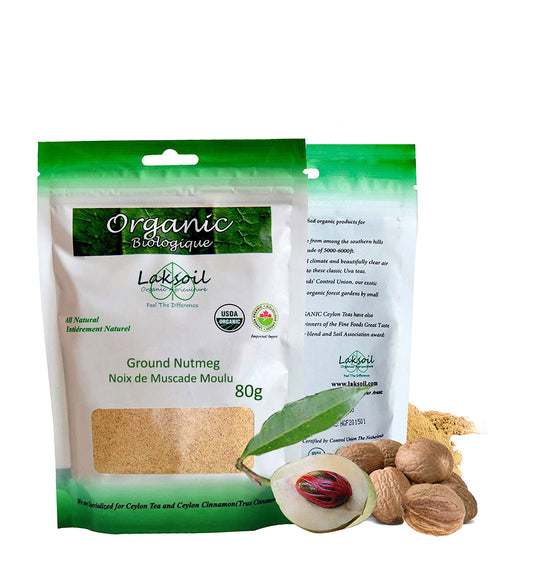 Organic Ceylon  Nutmeg  Powder 80g/2.86oz