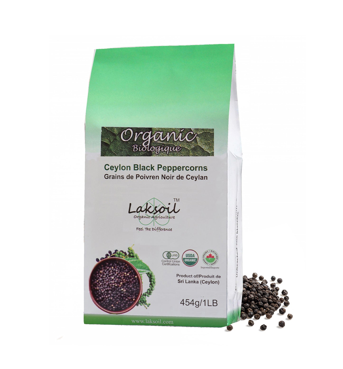 Organic Ceylon Premium Grade Ceylon Black Peppercrons 454g/1LB
