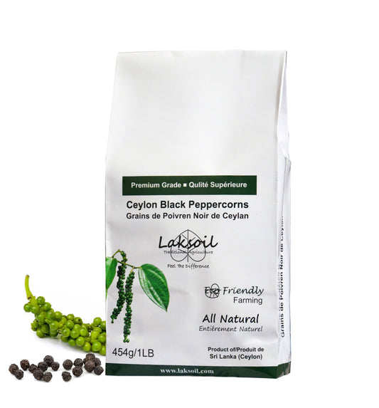 Eco-friendly Ceylon Black Peppercrons 454g/1LB