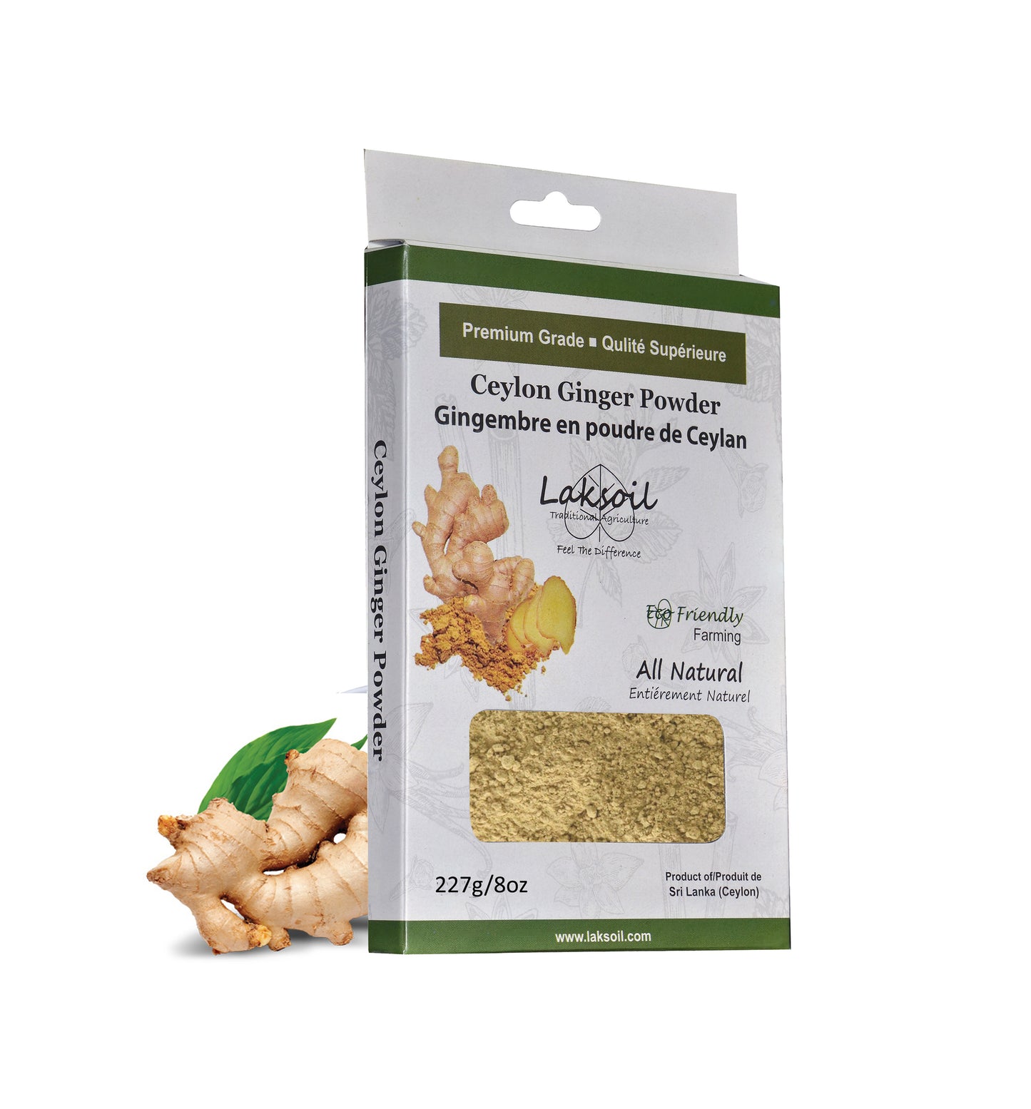 Eco-friendly Ceylon Ginger Powder 114g/4oz