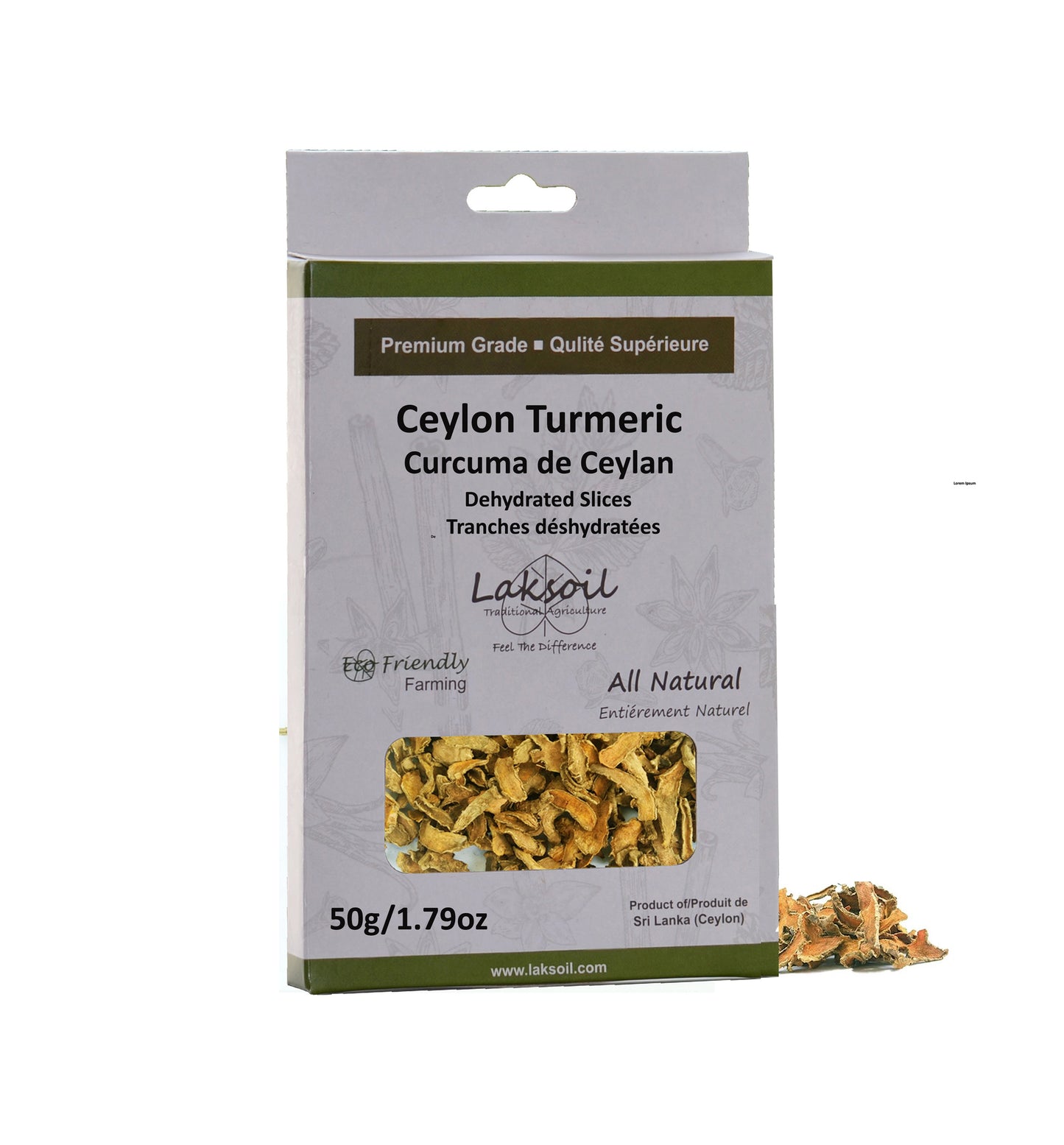 Eco-friendly Ceylon Turmeric Dehydrated Slices