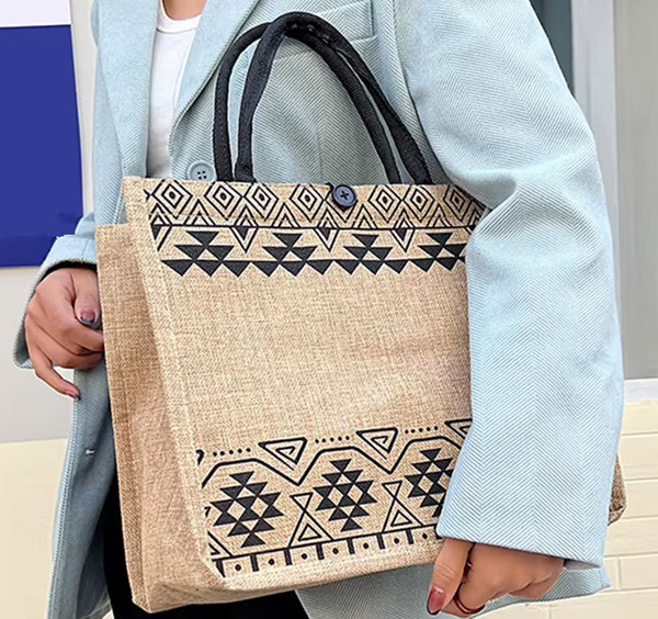 Linen Women Shoulder/Carry on Bag