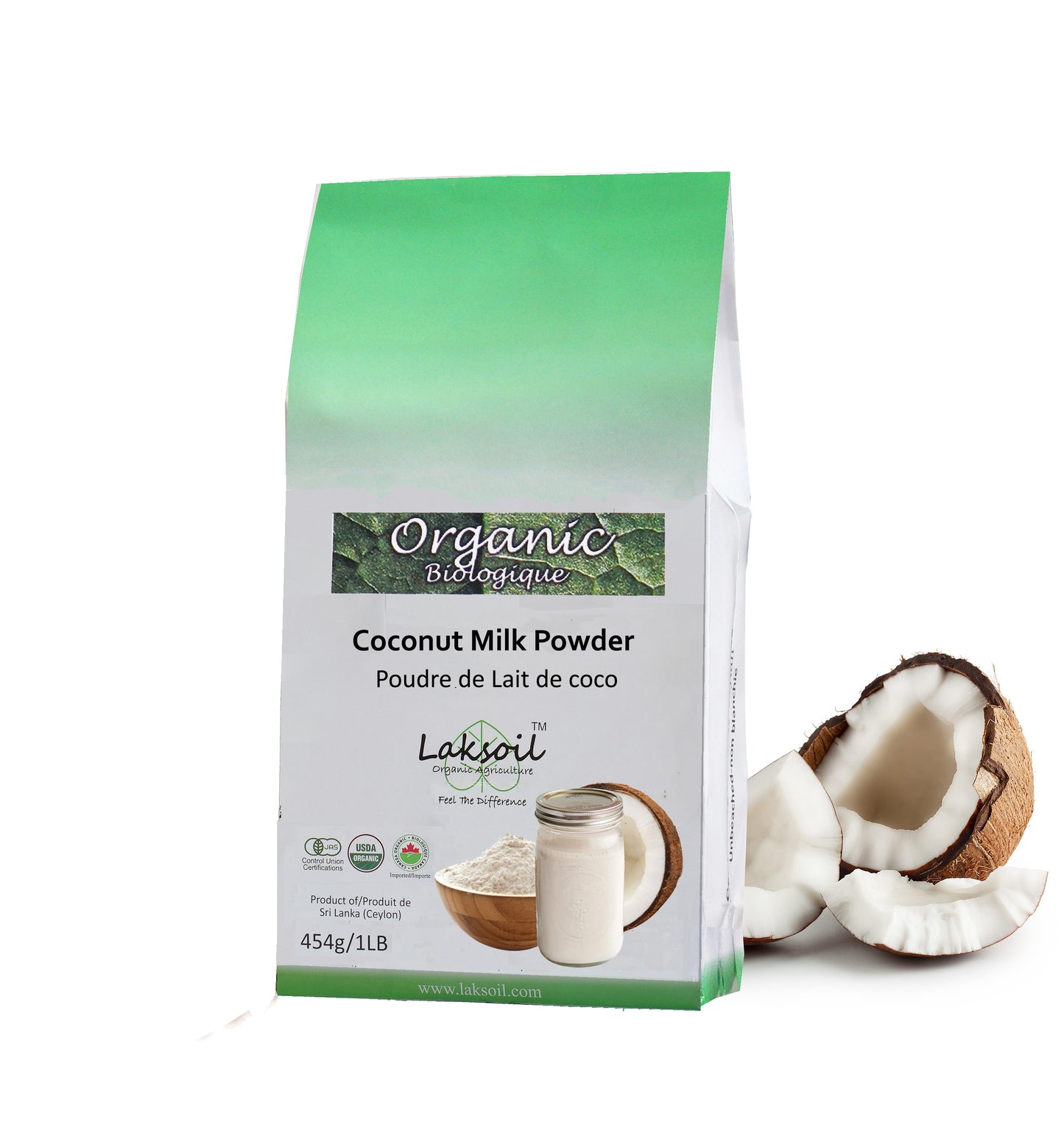 Laksoil Organic coconut Milk Powder 454g/1LB