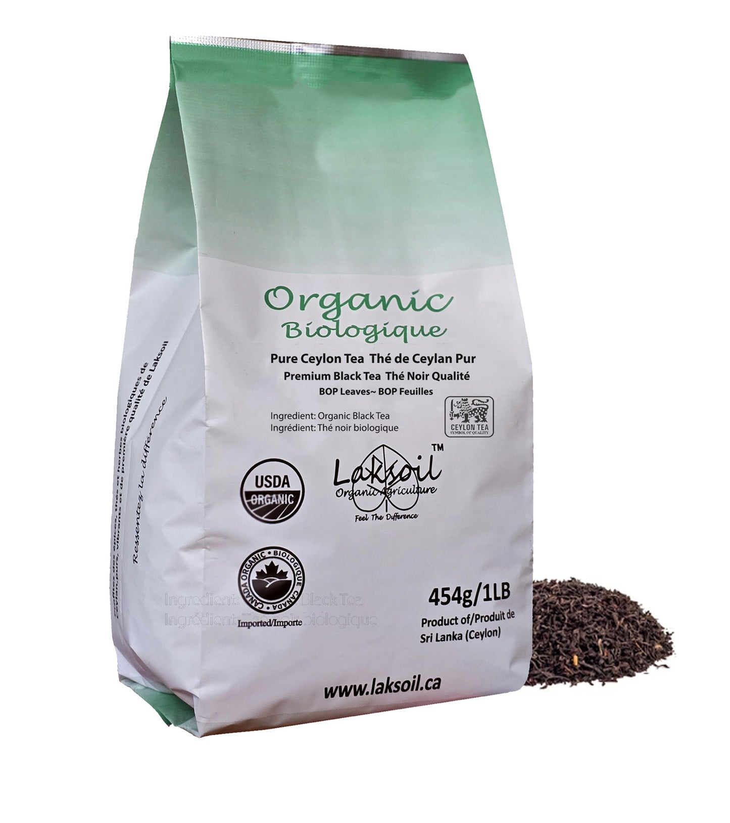 Organic Pure Ceylon Black BOP Premium semi-leafy Tea-Kanday Tea-454g/1LB