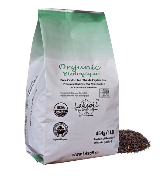 Organic Pure Ceylon Black BOP Premium semi-leafy Tea-Kanday Tea-454g/1LB
