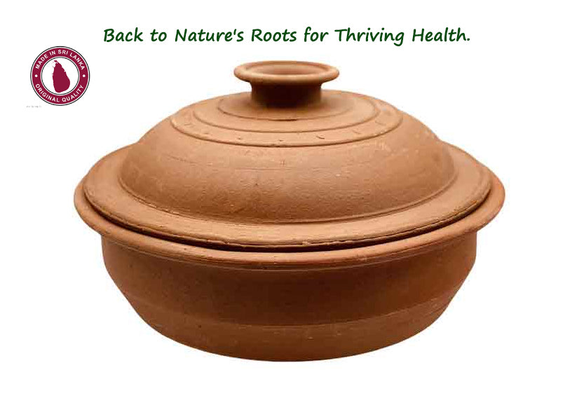Heat-resistant Sri Lankan Clay Pot 12 Inch-Feels the taste of the nature.