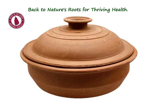 Heat-resistant Sri Lankan Clay Pot 10 Inch-Feels the taste of the nature.