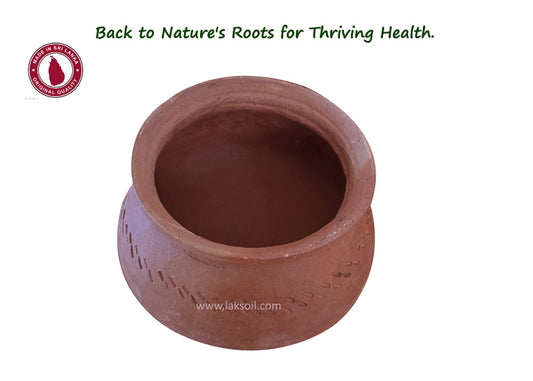 Heat-resistant Sri Lankan Clay Pot 6 Inch-Feels the taste of the nature