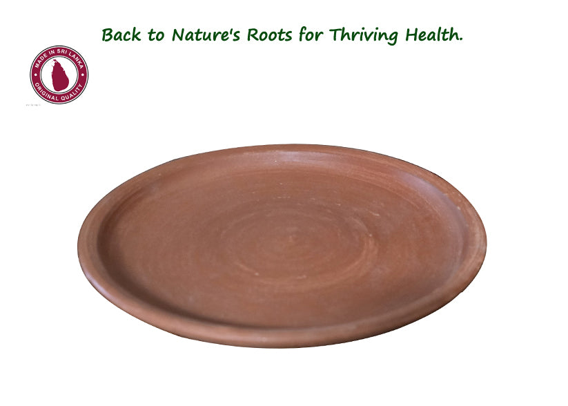 Heat-resistant Sri Lankan Clay Roti  Plate 10 Inch-Feels the taste of the nature.