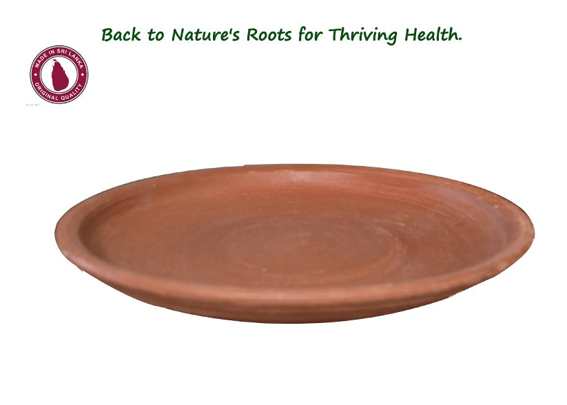 Sri Lankan Clay Plate 11 Inch-Feels the taste of the nature