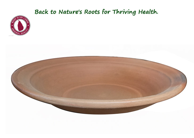 Sri Lankan Clay Plate 11 Inch-Feels the taste of the nature