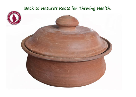 Heat-resistant Sri Lankan Clay Pot 12 Inch Fancy-Feels the taste of the nature.