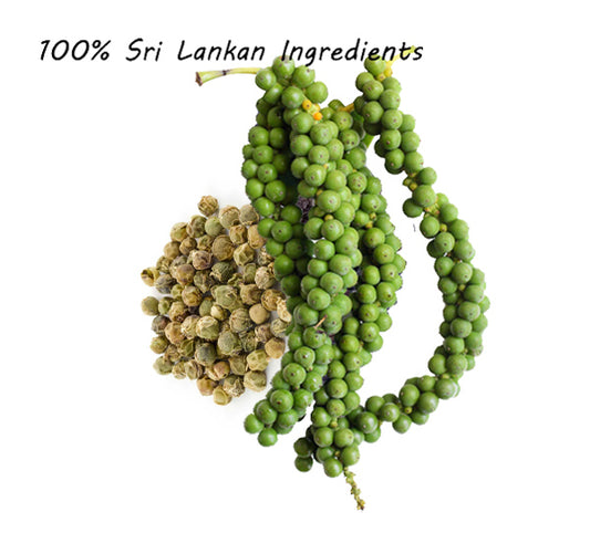 Organic Ceylon Premium Grade Ceylon GREEN Peppercrons