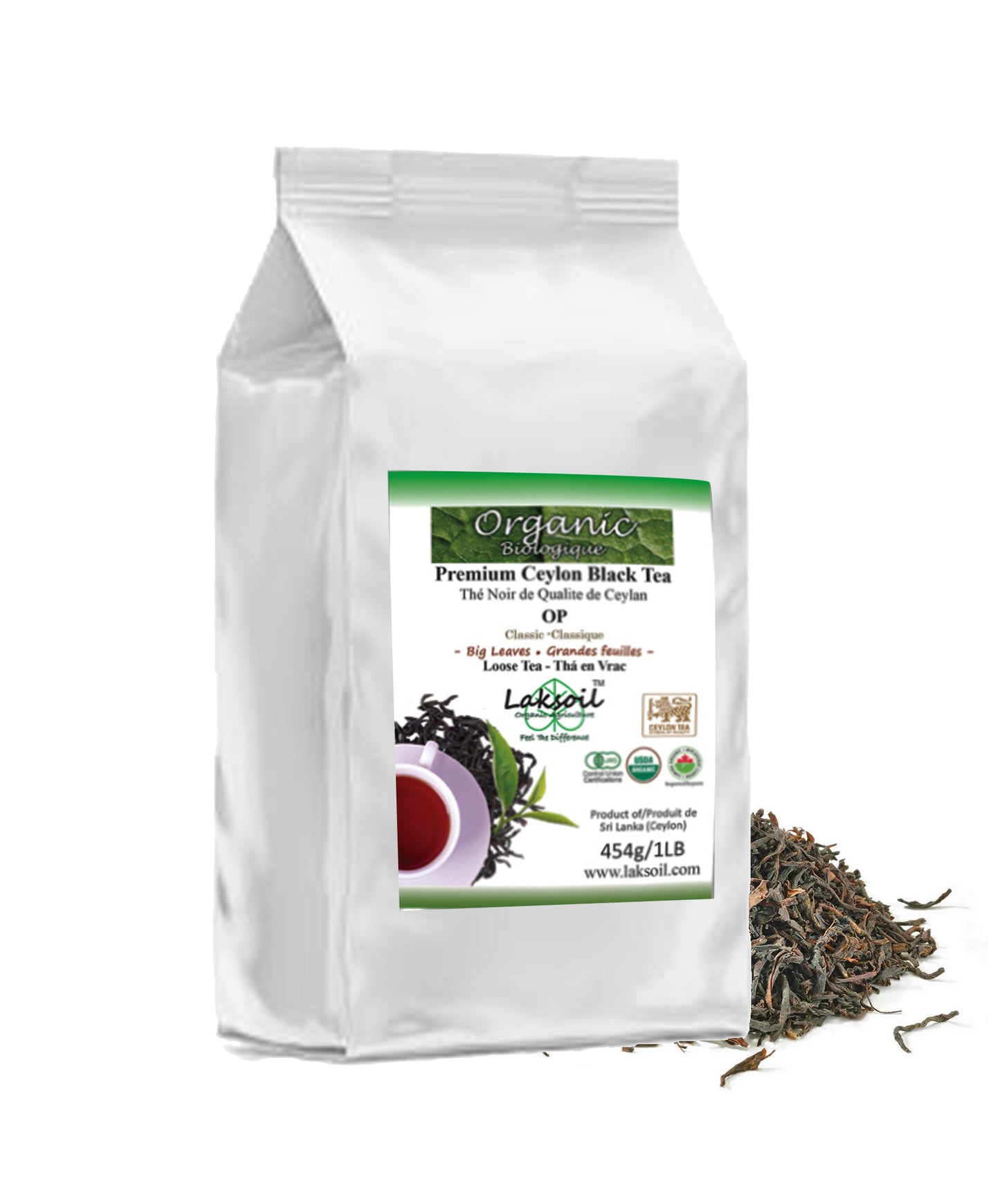 Organic Pure Ceylon Black OP (Big Leaves) Premium leafy Tea-Kanday Tea
