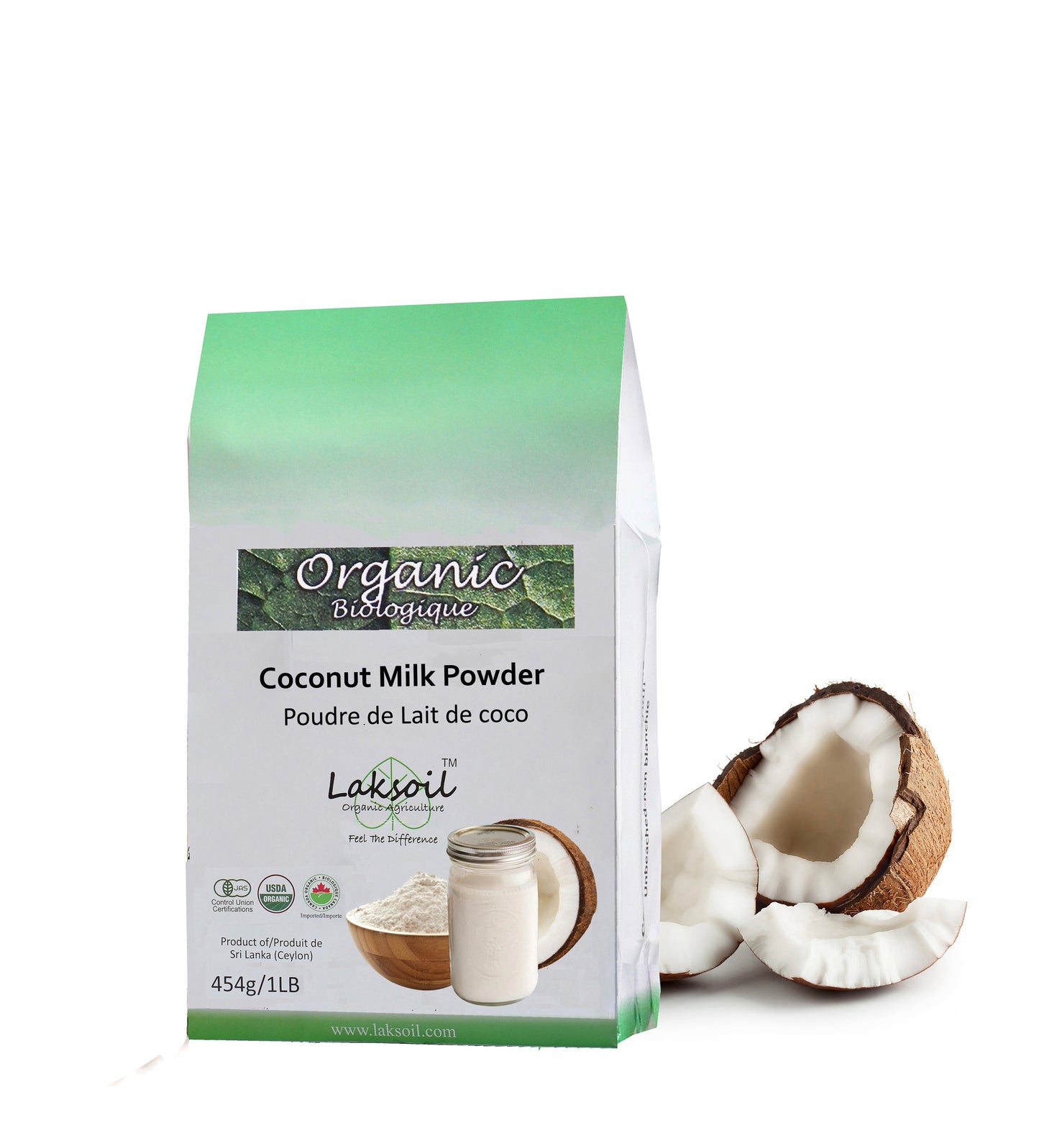 Laksoil Organic coconut Milk Powder 454g/1LB