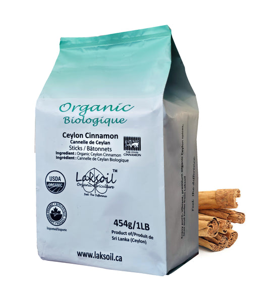 Organic Ceylon Cinnamon Premium Grade Sticks
