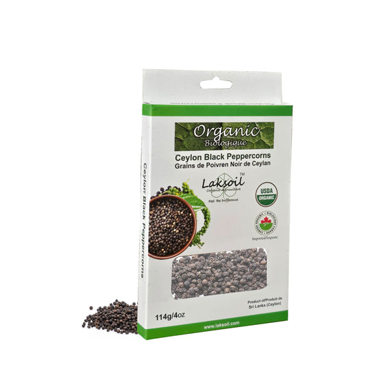 Organic Ceylon Premium Grade Ceylon Black Peppercrons 114g/4oz
