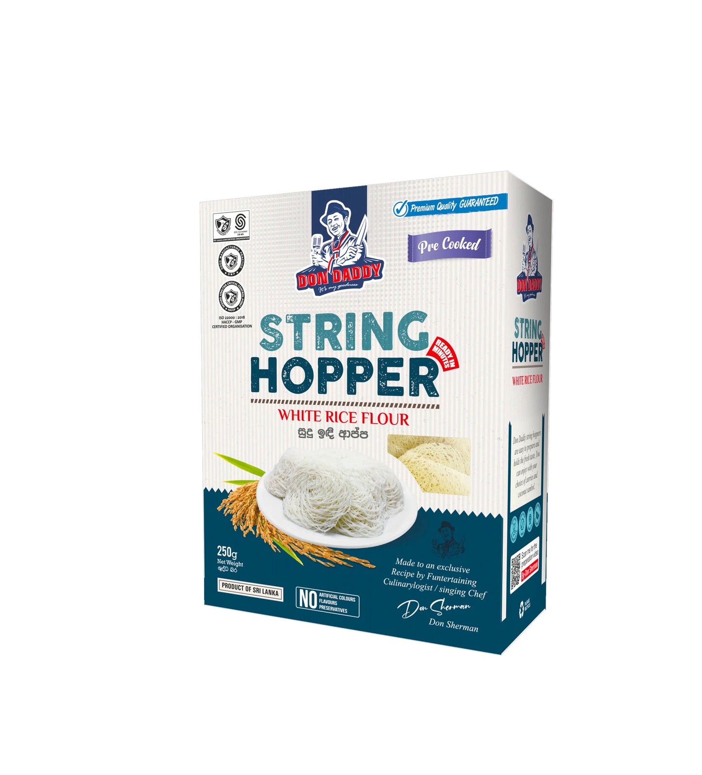White String Hopper within  2–3 minute